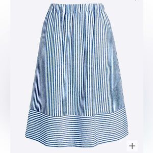 3/$20 J. Crew Factory cotton-linen blend midi skirt